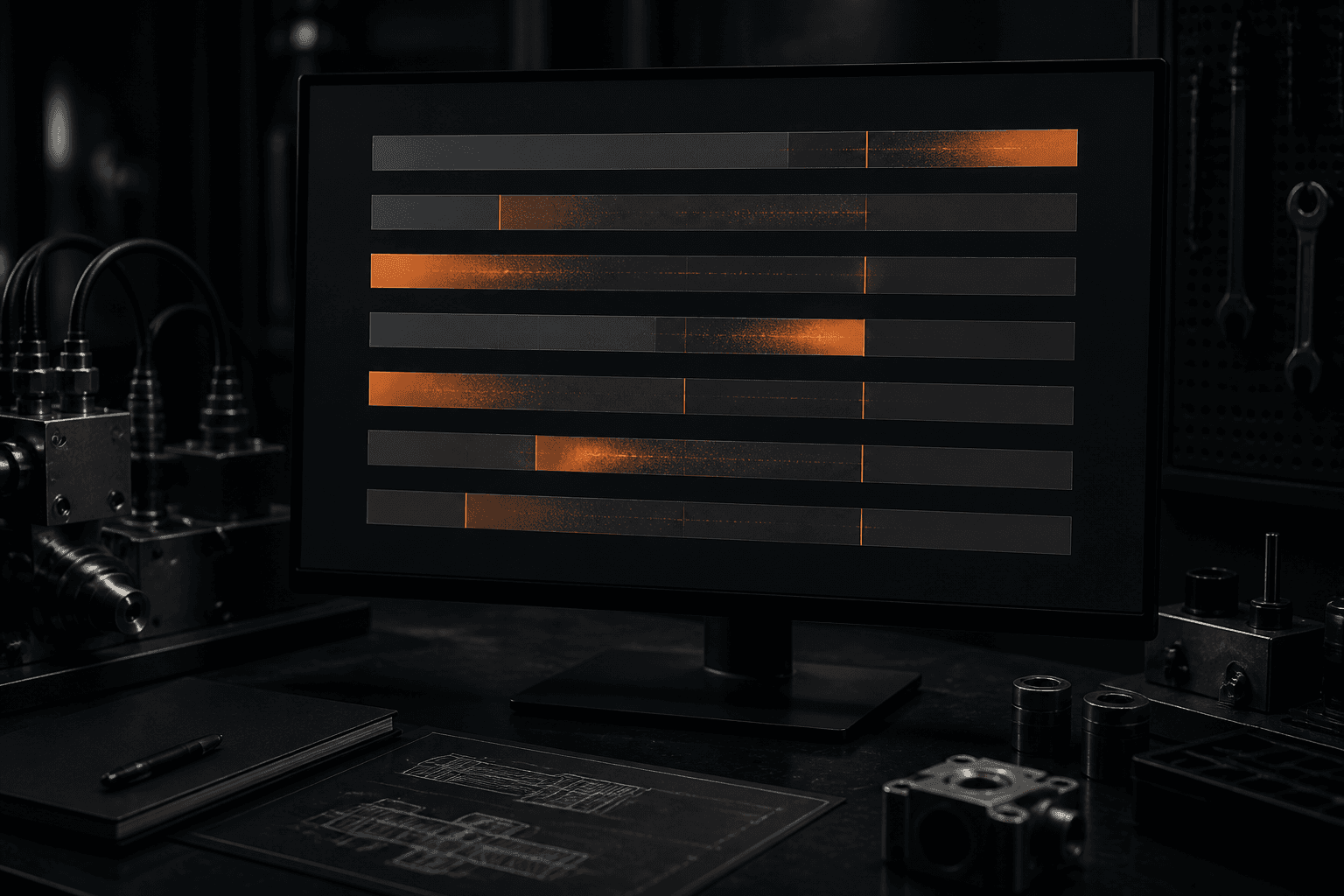 Browser diagnostic panels on a Windows operator desk