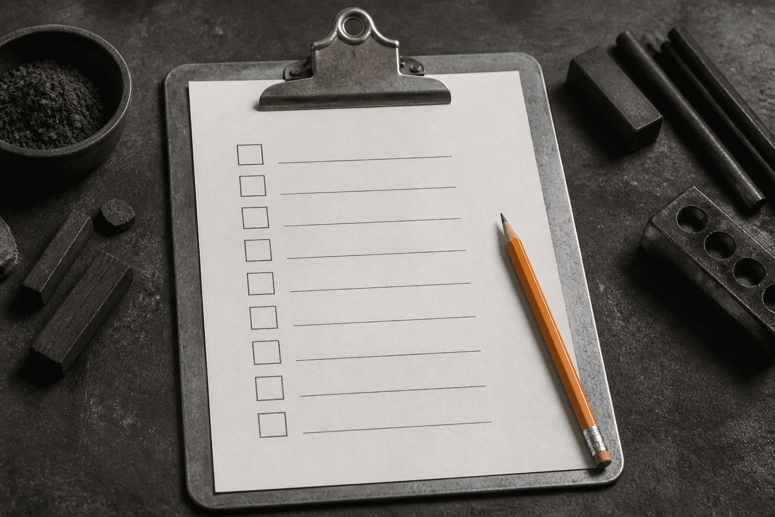 A launch checklist on a Windows operator desk